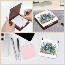 Load image into Gallery viewer, Animals Diamond Painting Notecard Box Gem Art Sticky Note Holder for Home Office