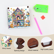 Load image into Gallery viewer, Animals Diamond Painting Notecard Box Gem Art Sticky Note Holder for Home Office