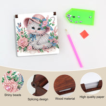 Load image into Gallery viewer, Animals Diamond Painting Notecard Box Gem Art Sticky Note Holder for Home Office