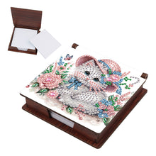 Load image into Gallery viewer, Animals Diamond Painting Notecard Box Gem Art Sticky Note Holder for Home Office