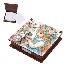 Load image into Gallery viewer, Animals Diamond Painting Notecard Box Gem Art Sticky Note Holder for Home Office