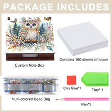 Load image into Gallery viewer, Animals Diamond Painting Notecard Box Gem Art Sticky Note Holder for Home Office
