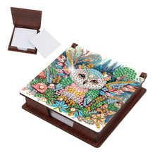 Load image into Gallery viewer, Animals Diamond Painting Notecard Box Gem Art Sticky Note Holder for Home Office