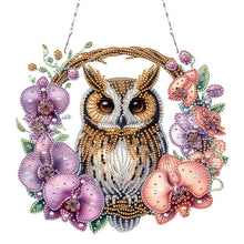 Load image into Gallery viewer, Acrylic Special Shape Owl Diamond Painting Art Pendants for Adults Beginners