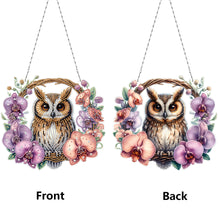 Load image into Gallery viewer, Acrylic Special Shape Owl Diamond Painting Art Pendants for Adults Beginners