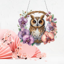 Load image into Gallery viewer, Acrylic Special Shape Owl Diamond Painting Art Pendants for Adults Beginners