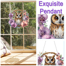 Load image into Gallery viewer, Acrylic Special Shape Owl Diamond Painting Art Pendants for Adults Beginners