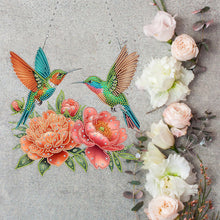 Load image into Gallery viewer, Acrylic Special Shape Flowers Birds Diamond Painting Art Hanging Pendants