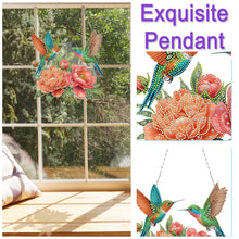 Load image into Gallery viewer, Acrylic Special Shape Flowers Birds Diamond Painting Art Hanging Pendants