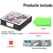 Load image into Gallery viewer, High Heels Diamond Painting Memo Pad Holder Mosaic Kit for DIY Art Craft