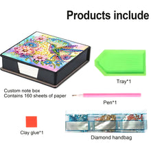 Load image into Gallery viewer, Bird Diamond Painting Memo Pad Holder with 160 Sheets of Paper for DIY Art Craft