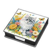 Load image into Gallery viewer, Cat Diamond Painting Memo Pad Holder with 160 Sheets of Paper for DIY Art Craft