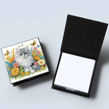Load image into Gallery viewer, Cat Diamond Painting Memo Pad Holder with 160 Sheets of Paper for DIY Art Craft