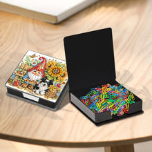 Load image into Gallery viewer, Gnome Diamond Painting Memo Pad Holder with 160 Sheets of Paper for DIY Craft