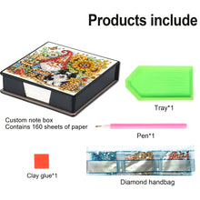 Load image into Gallery viewer, Gnome Diamond Painting Memo Pad Holder with 160 Sheets of Paper for DIY Craft