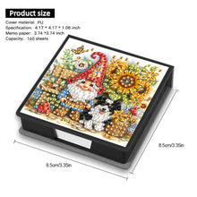 Load image into Gallery viewer, Gnome Diamond Painting Memo Pad Holder with 160 Sheets of Paper for DIY Craft