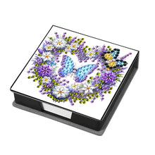 Load image into Gallery viewer, Heart Butterfly Diamond Painting Memo Pad Holder Mosaic Kit for DIY Art Craft