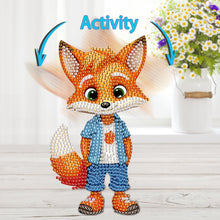 Load image into Gallery viewer, Acrylic Shaking Head Fox Table Top Special Shape Diamond Painting Ornament Kits