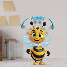 Load image into Gallery viewer, Acrylic Shaking Head Bee Table Top Special ShapeDiamond Painting Ornament Kits