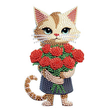 Load image into Gallery viewer, Acrylic Shaking Head Cat Table Top Special ShapeDiamond Painting Ornament Kits
