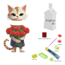 Load image into Gallery viewer, Acrylic Shaking Head Cat Table Top Special ShapeDiamond Painting Ornament Kits