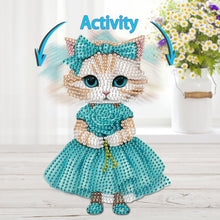 Load image into Gallery viewer, Acrylic Shaking Head Cat Table Top Special ShapeDiamond Painting Ornament Kits