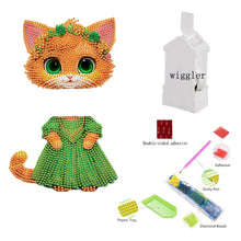 Load image into Gallery viewer, Acrylic Shaking Head Cat Table Top Special ShapeDiamond Painting Ornament Kits