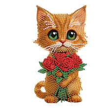 Load image into Gallery viewer, Acrylic Shaking Head Cat Table Top Special ShapeDiamond Painting Ornament Kits