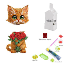 Load image into Gallery viewer, Acrylic Shaking Head Cat Table Top Special ShapeDiamond Painting Ornament Kits