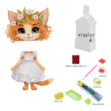 Load image into Gallery viewer, Acrylic Shaking Head Cat Table Top Special ShapeDiamond Painting Ornament Kits