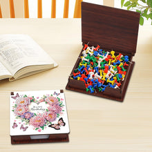 Load image into Gallery viewer, 1pc Flower Pattern DIY Diamond Painting Note Box with 160 Sheets Desktop Decor