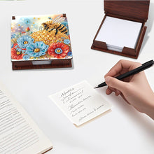 Load image into Gallery viewer, 1pc Bee Pattern DIY Diamond Painting Kit Note Box 160 Sticky Notes Desktop Decor