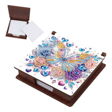 Load image into Gallery viewer, 1pc Butterfly Pattern DIY Diamond Painting Note Box w/ 160 Notes Office Decor