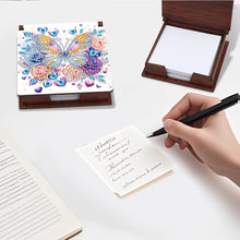 Load image into Gallery viewer, 1pc Butterfly Pattern DIY Diamond Painting Note Box w/ 160 Notes Office Decor