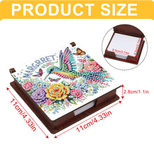 Load image into Gallery viewer, 1pc Bird Pattern DIY Diamond Painting Kit Note Box 160 Sticky Note Desktop Decor