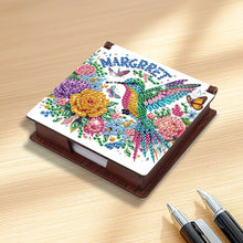 Load image into Gallery viewer, 1pc Bird Pattern DIY Diamond Painting Kit Note Box 160 Sticky Note Desktop Decor