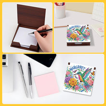 Load image into Gallery viewer, 1pc Bird Pattern DIY Diamond Painting Kit Note Box 160 Sticky Note Desktop Decor
