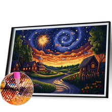 Load image into Gallery viewer, Diamond Painting - Full Round - Independence Day Town Night Scene (60*40CM)