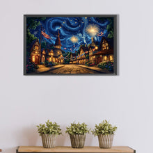 Load image into Gallery viewer, Diamond Painting - Full Round - Independence Day Town Night Scene (60*40CM)