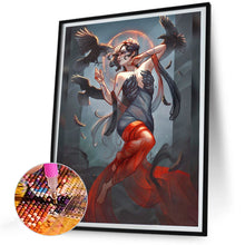 Load image into Gallery viewer, Diamond Painting - Full Round - Crow Girl (30*40CM)
