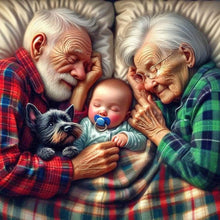 Load image into Gallery viewer, Diamond Painting - Full Round - Grandpa And Grandma (40*40CM)