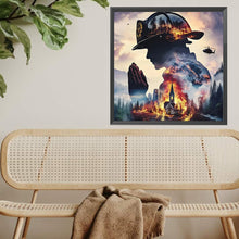 Load image into Gallery viewer, Diamond Painting - Full Square - Fireman American Fire (40*40CM)