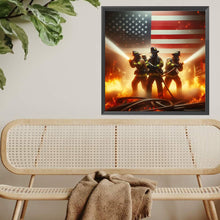 Load image into Gallery viewer, Diamond Painting - Full Square - Fireman American Fire (40*40CM)