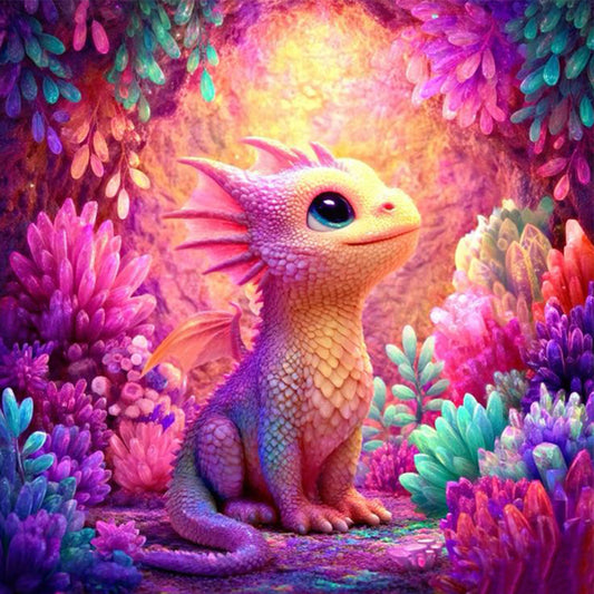 Diamond Painting - Full Square - Dragon In The Cave (30*30CM)