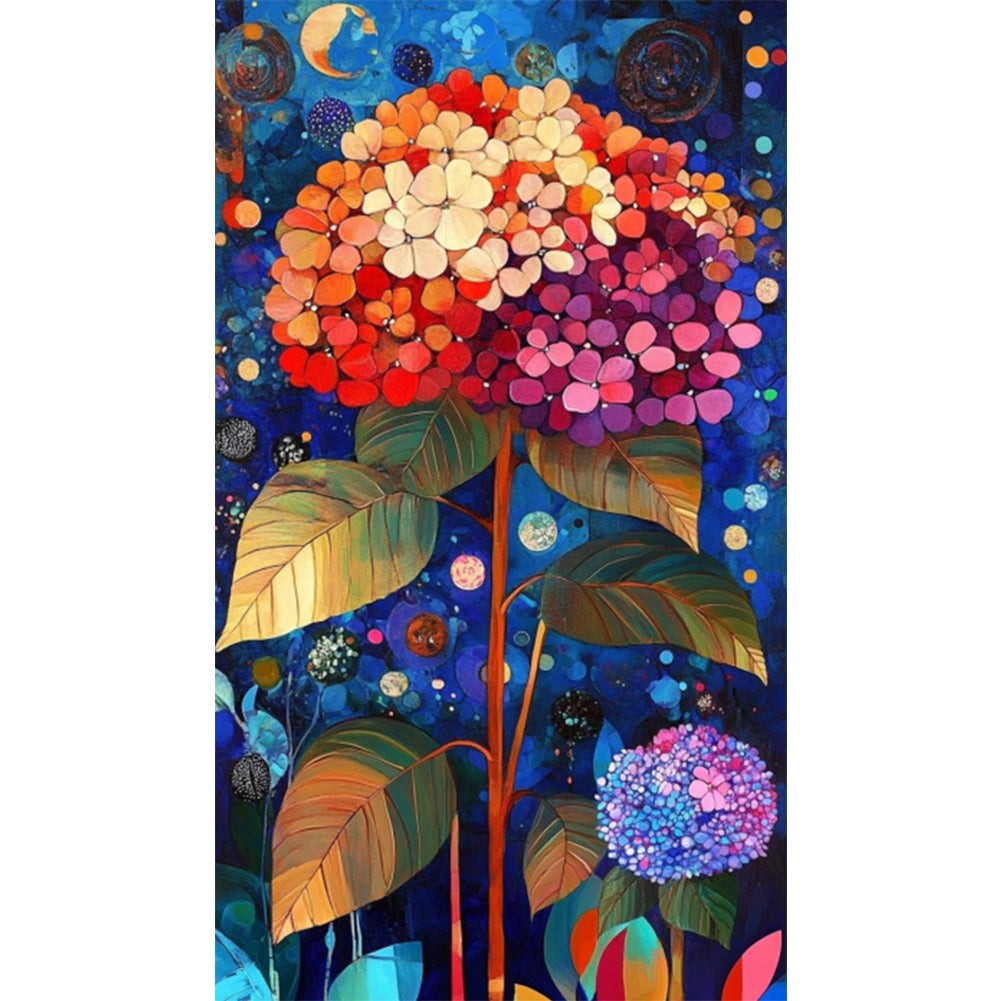 AB Diamond Painting - Full Round - Red Hydrangea (40*70CM)