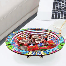 Load image into Gallery viewer, Diamond Painting Wooden Serving Tray Decorative Diamond Painting Dining Plate(C)