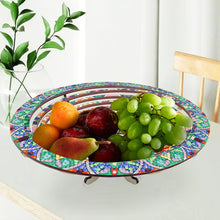 Load image into Gallery viewer, Diamond Painting Wooden Serving Tray Decorative Diamond Painting Dining Plate(E)