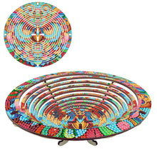 Load image into Gallery viewer, Diamond Painting Wooden Serving Tray Decorative Diamond Painting Dining Plate(F)