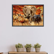 Load image into Gallery viewer, Diamond Painting - Full Square - African Animals Wild Beasts (60*40CM)