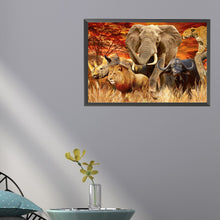 Load image into Gallery viewer, Diamond Painting - Full Square - African Animals Wild Beasts (60*40CM)